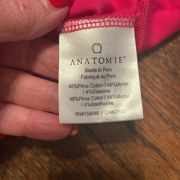 Anatomie long sleeve fuschia top - Picture 7 of 8